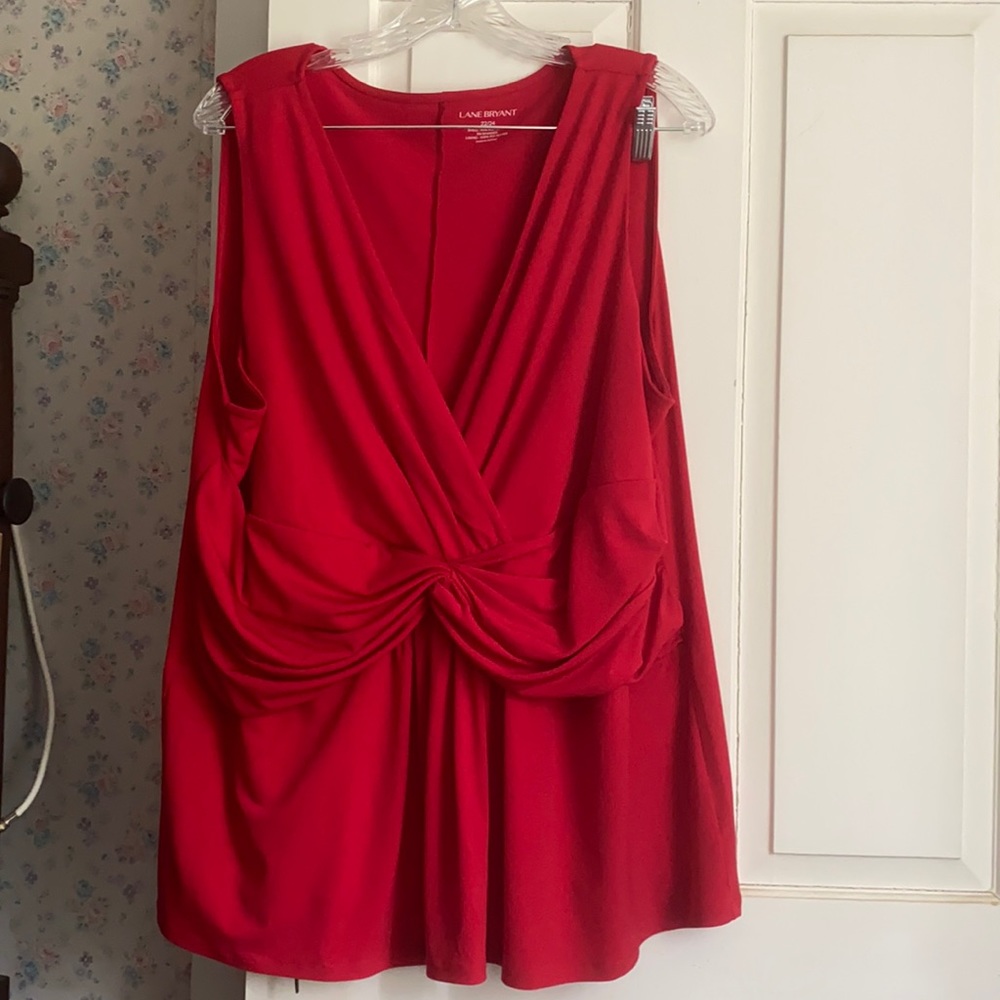 Lane Bryant Red Blouse